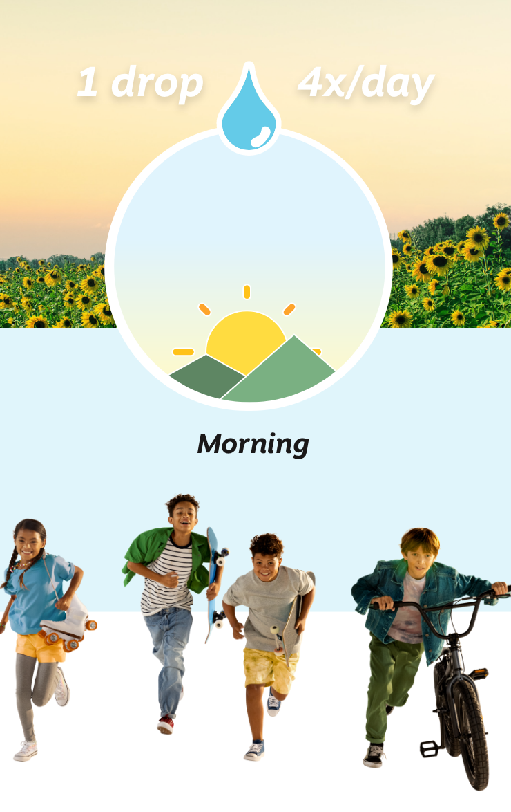 Give one drop of Verkazia in the morning